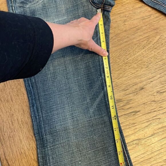 COLINS JEANS regular waist, distressed, flare jeans.  New with tags - Picture 3 of 10